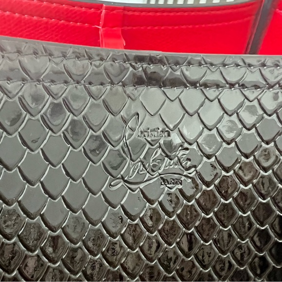 Christian Louboutin Cabarock Mock-croc tote bag in black, authentic, new - Picture 2 of 5
